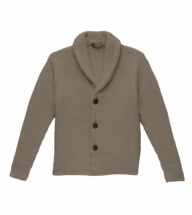 Beige Melange Heavy Gauge Merino Knit Blazer