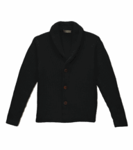Black Heavy Gauge Merino Knit Blazer