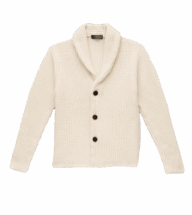 White Heavy Gauge Merino Knit Blazer