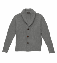 Husky Grey Heavy Gauge Merino Knit Blazer