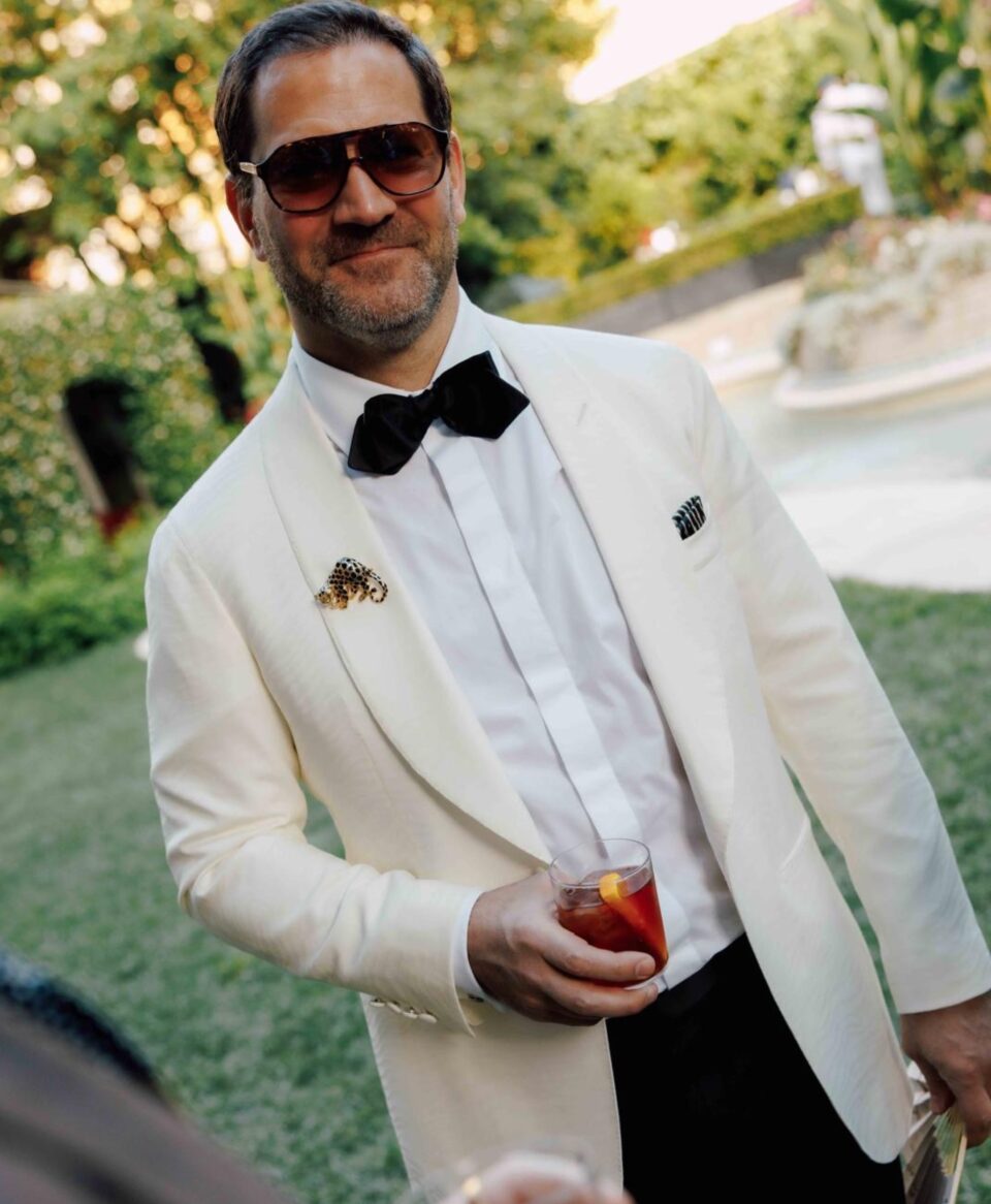 Michael Andrews in White Dinner Jacket