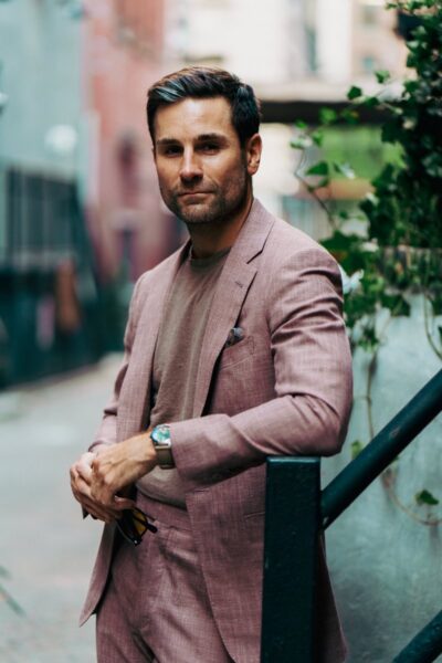 Shane - Dusty rose blend suit