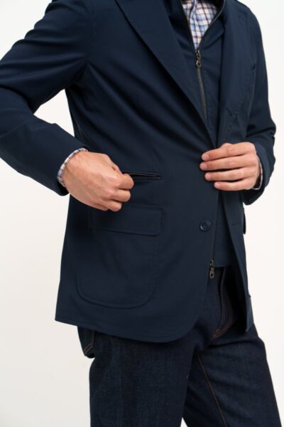 detailed view of a traveler jacket