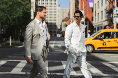 Michael Andrews and Cory walking