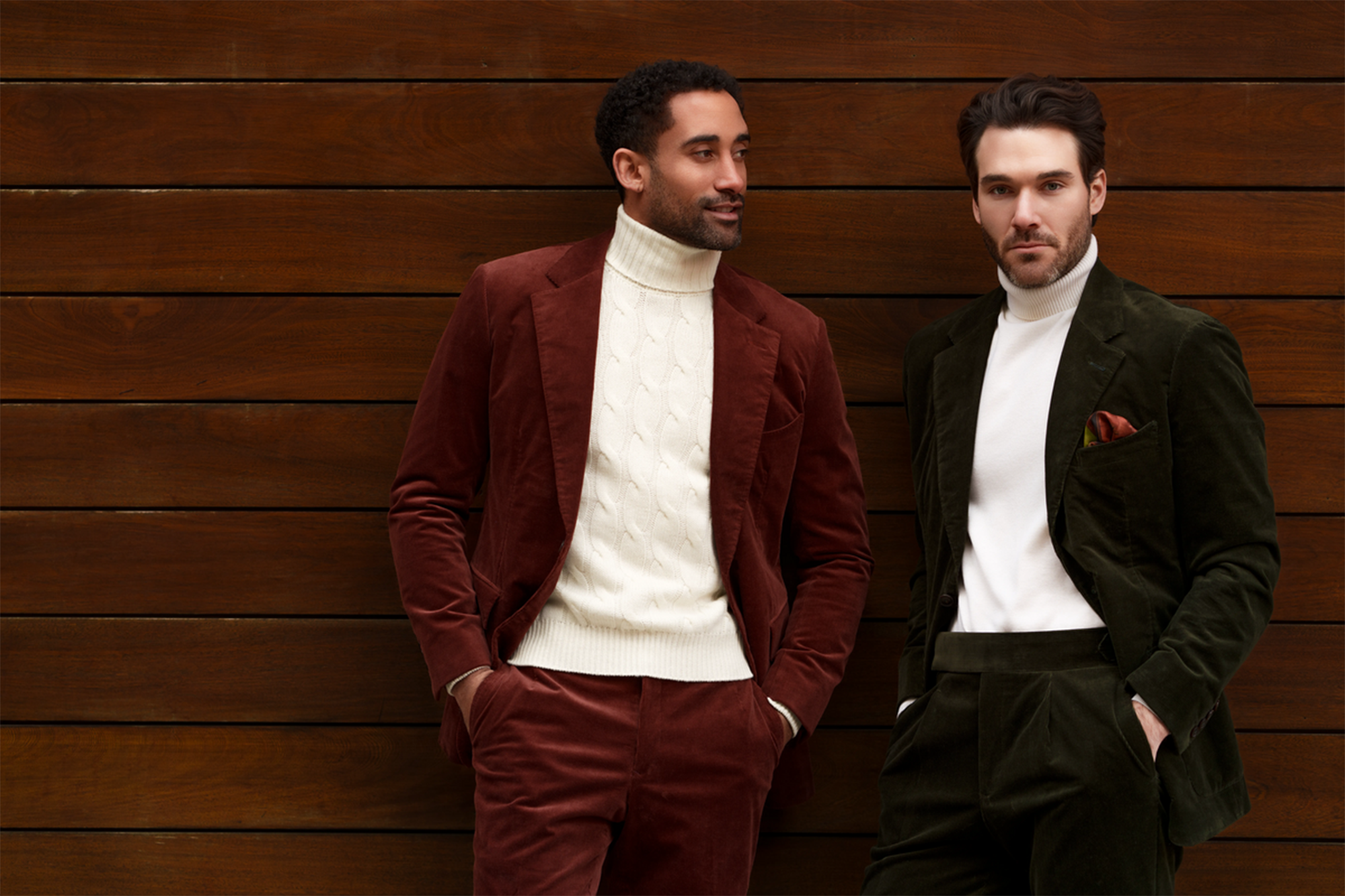 Michael Andrews Custom Corduroy Suits and Cashmere Knits
