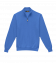 Michael Andrews Custom Merino Wool 1/4 Zip Mock Sweater in Celeste Blue