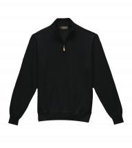 Dark Grey Merino Wool 1/4 Zip