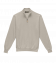 Michael Andrews Custom Merino Wool 1/4 Zip Mock Sweater in White