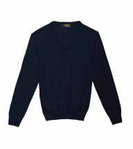 Forest Green Merino Wool V Neck