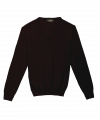 Michael Andrews-Custom Merino Wool V-Neck in Merlot
