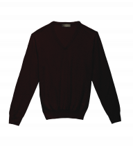 Merlot Merino Wool V Neck