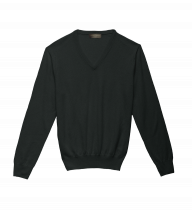 Serene Pine Merino Wool V Neck