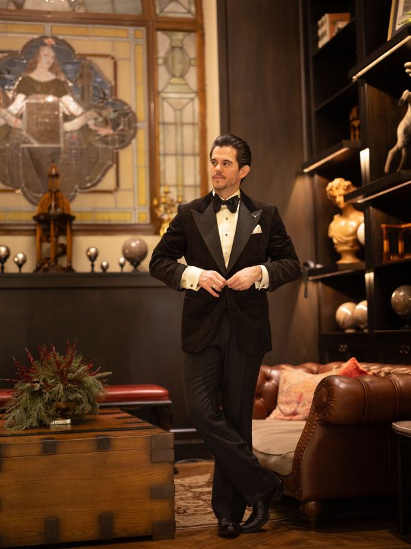 Pitti FW2025 - Cory in Black Velvet Dinner Jacket