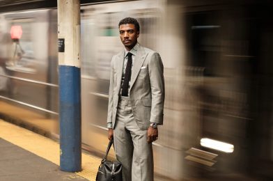 Derrick Brownie wearing a light grey suit in Dormeuil Imperial Jade for Look No. 13 of Michael Andrews Bespoke’s 20 for 20 lookbook.