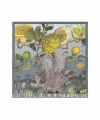 Oranges and Lemons Pocket Square by Sabina Savage in Acid and Smog- Flat image