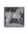 The Celestial Steed Silk Pocket Square by Sabina Savage in Mercury/Moonstone