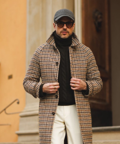 Brian Sacawa in Balmacaan Coat